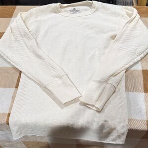Men's Long Sleeve Cream Shirt Thermal